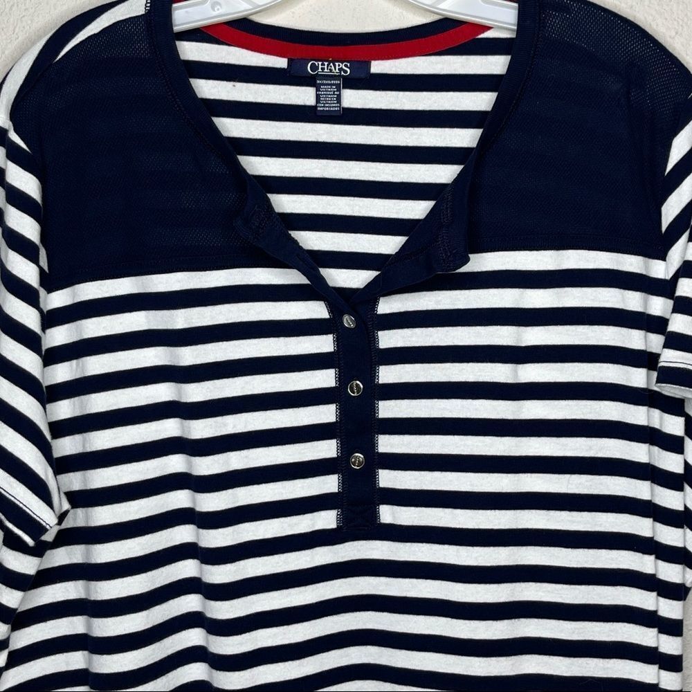 Chaps Striped Top‎ - Picture 4 of 7